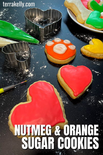 Nutmeg and Orange Sugar Cookies blog by author Terra Kelly