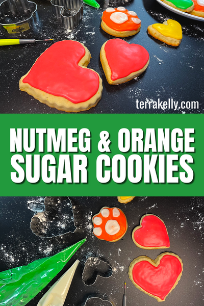 Nutmeg and Orange Sugar Cookies blog by author Terra Kelly