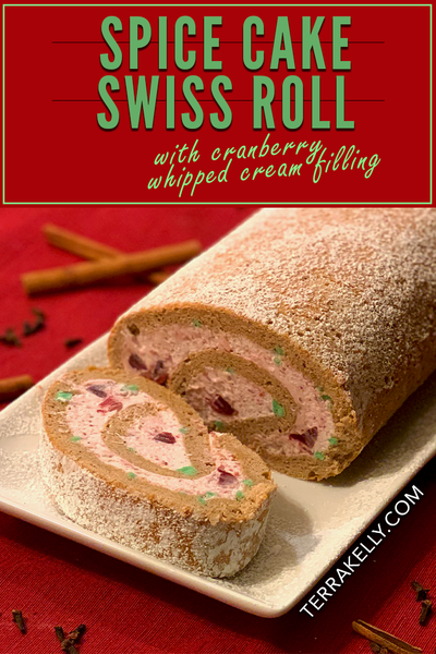 Spice Cake Swiss Roll recipe on terrakelly.com