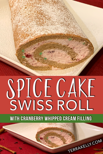 Spice Cake Swiss Roll recipe by terrakelly.com