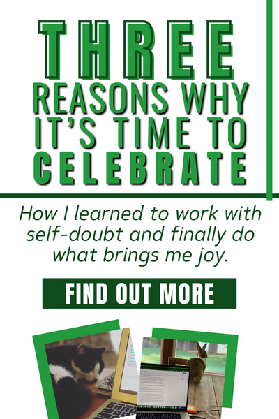 Three Reasons Why It's Time To Celebrate blog by Author Terra Kelly