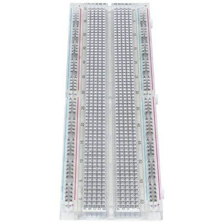 White Solderless Prototype PCB Board Breadboard 400 Tie-points 83x55mm -  RobotShop