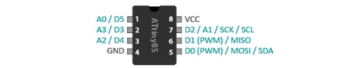 ATtiny85 Arduino Specific Pins