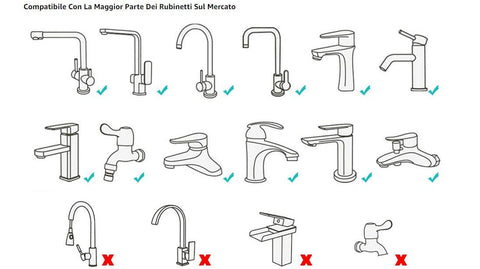 Unifaucet™ Aeratore snodabile a doppio getto