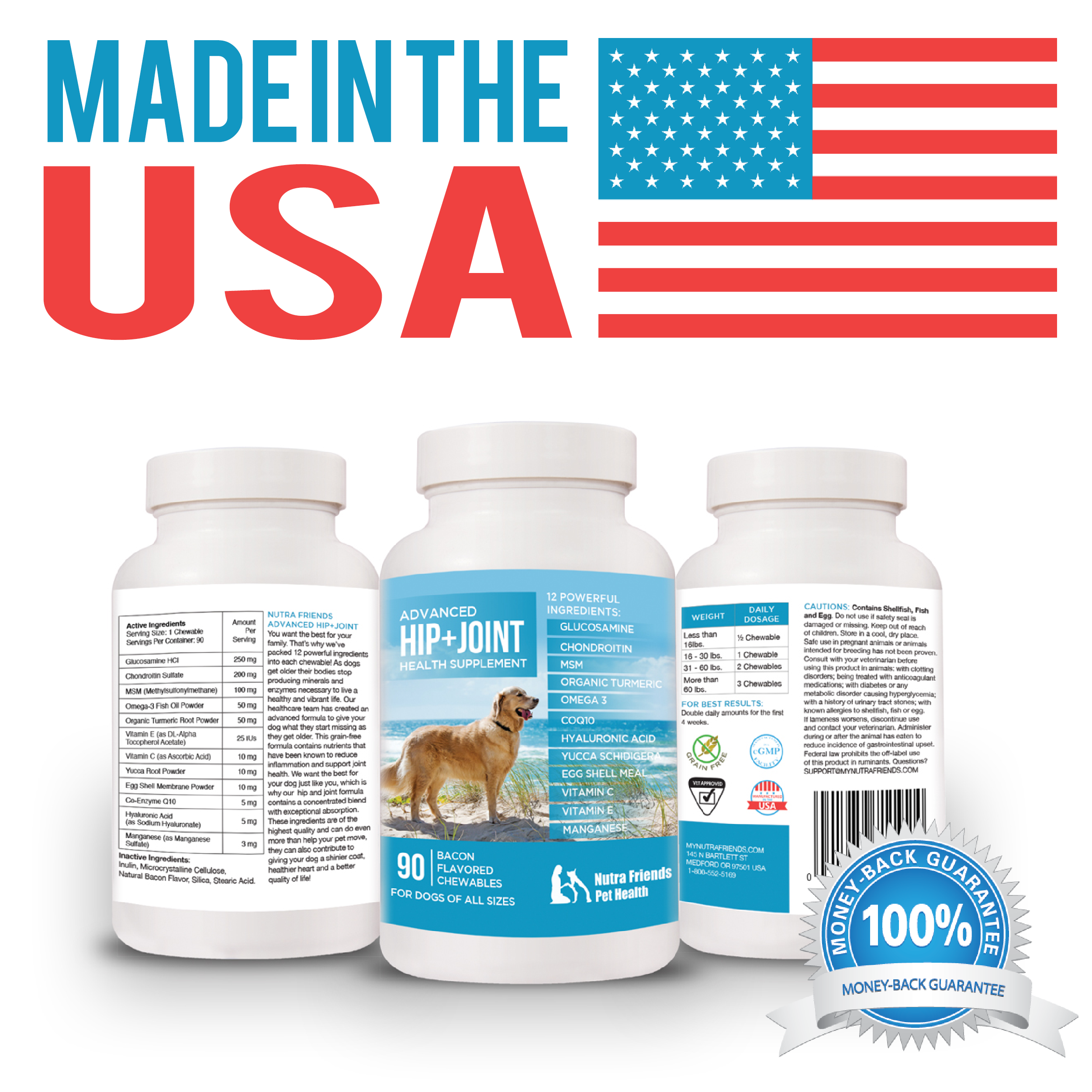 advanced hip & joint supplement for dogs