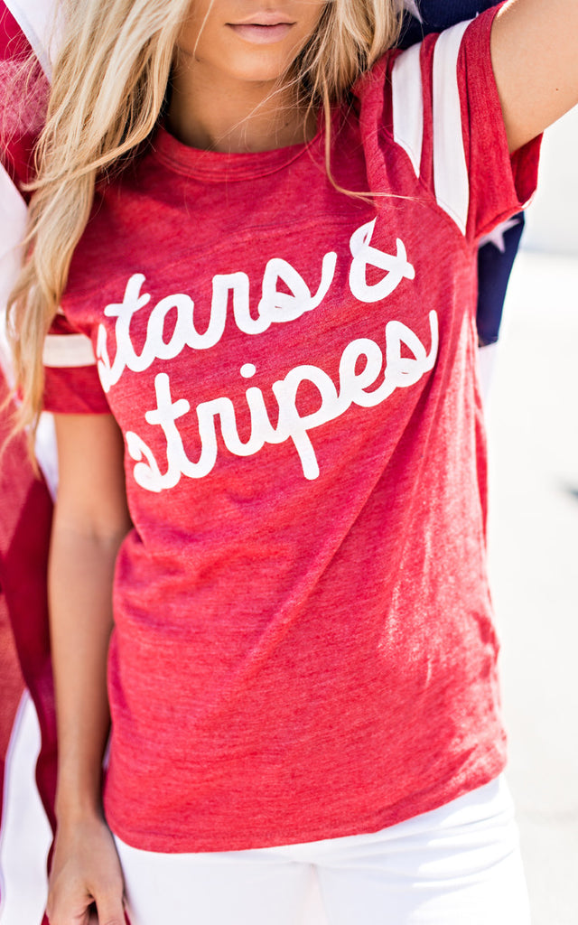 Stars and Stripes Boyfriend Tee 