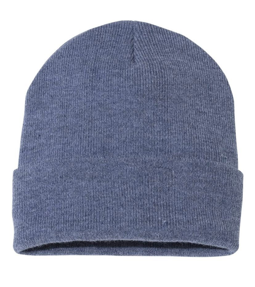 Heather Navy Custom Beanie