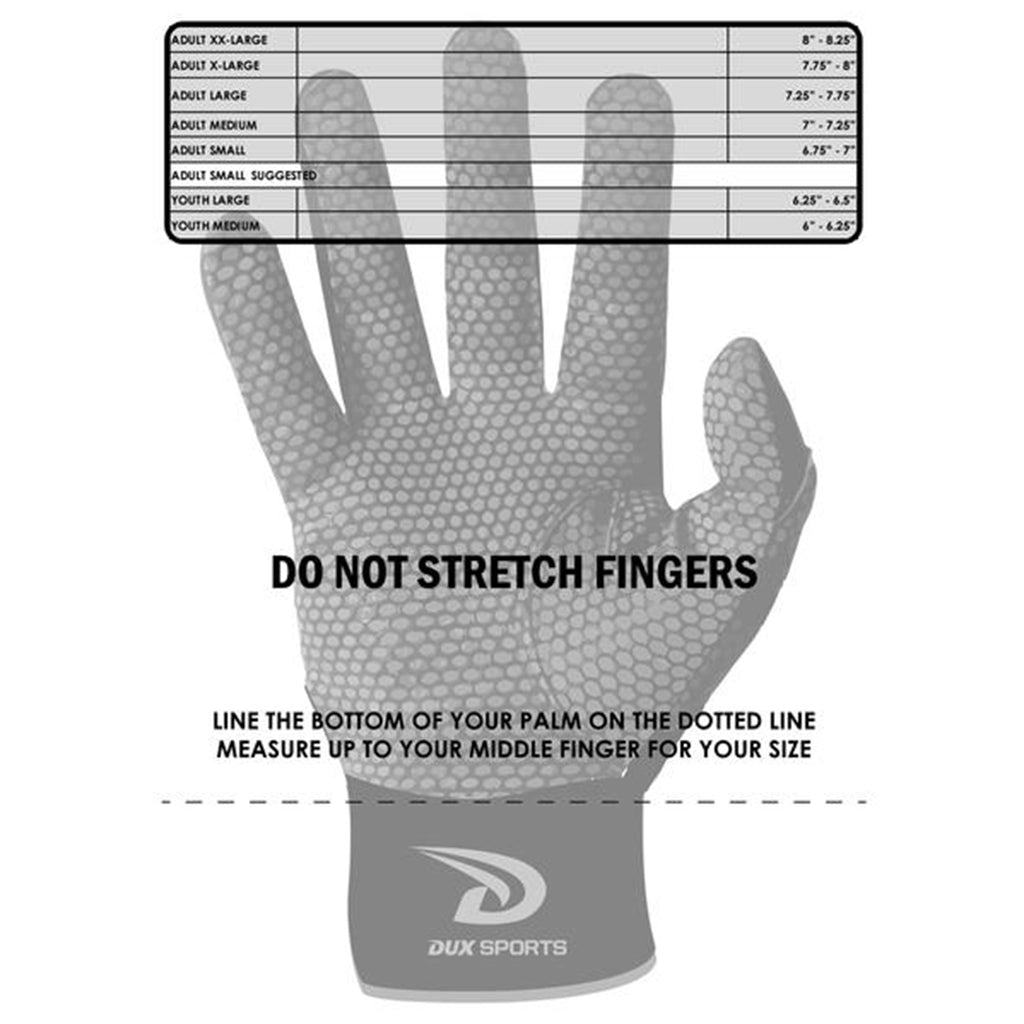 Batting Glove Size Chart