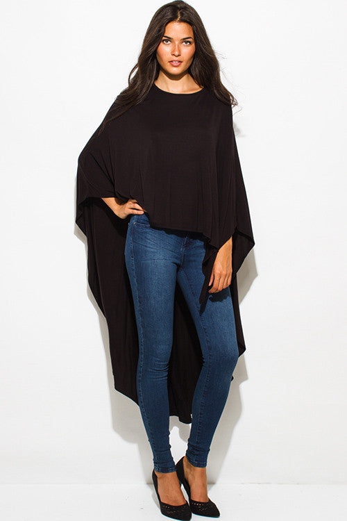 high low poncho top