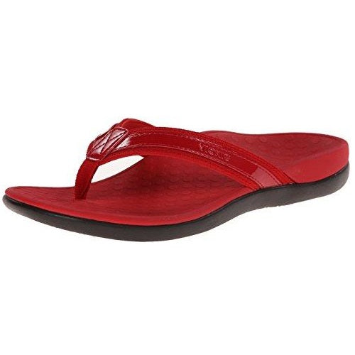 vionic red flip flops