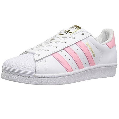 light pink and white adidas shoes