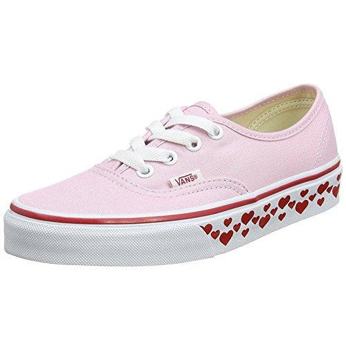 pink vans with hearts