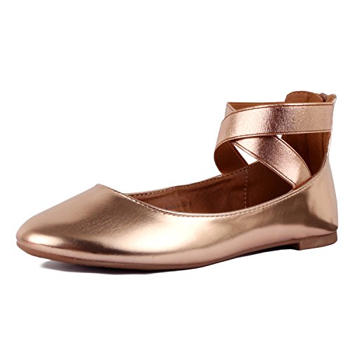 rose gold shoes flats