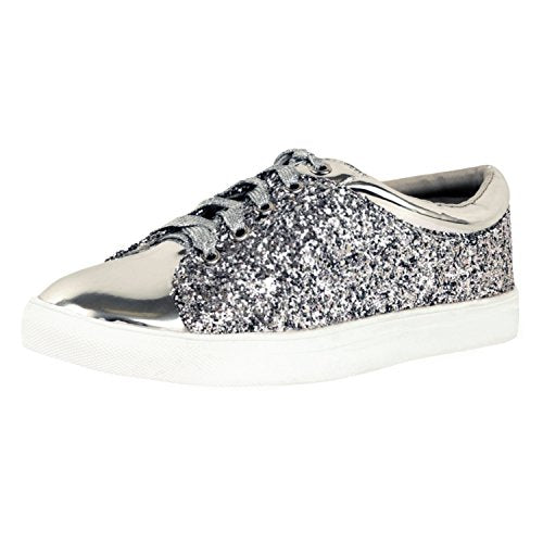 womens sparkle slip on sneakers