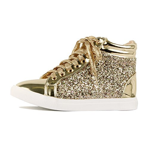 sparkle platform sneakers