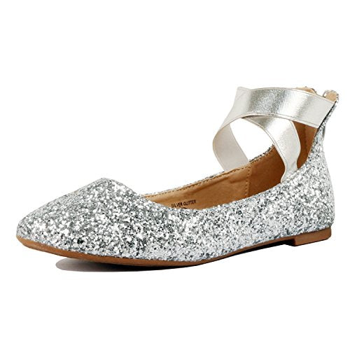 silver sequin shoes flats