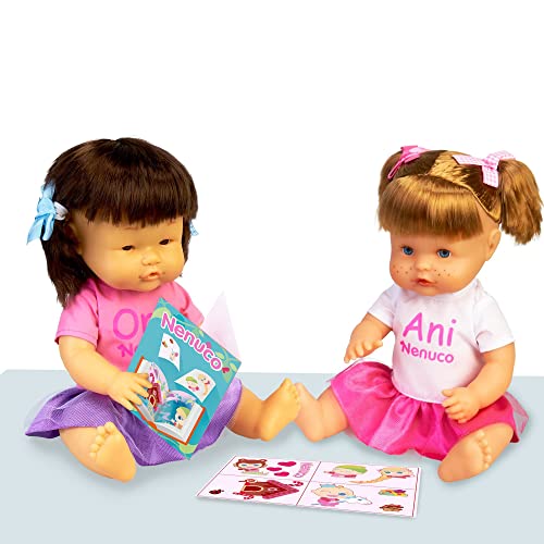 Nenuco Ani y Ona Feliz Cumpleaños, kit de dos muñecas bebé nenuco mamyka