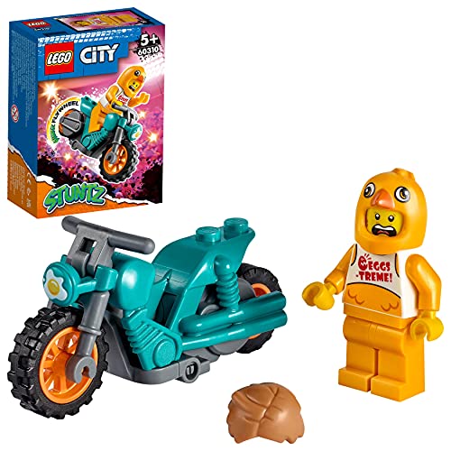 LEGO 60310 City Stuntz Moto Acrobática: Pollo, con Moto de Juguete y Mini Figura para Niños y Niñas 5 Años - mamyka