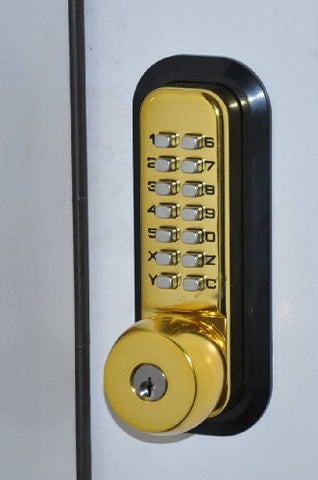 brass keyless door lock