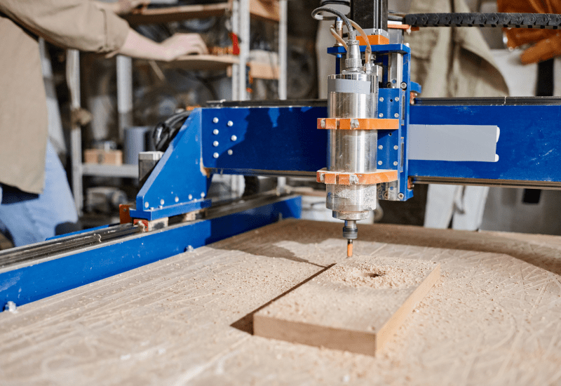 cnc machine cutting wood