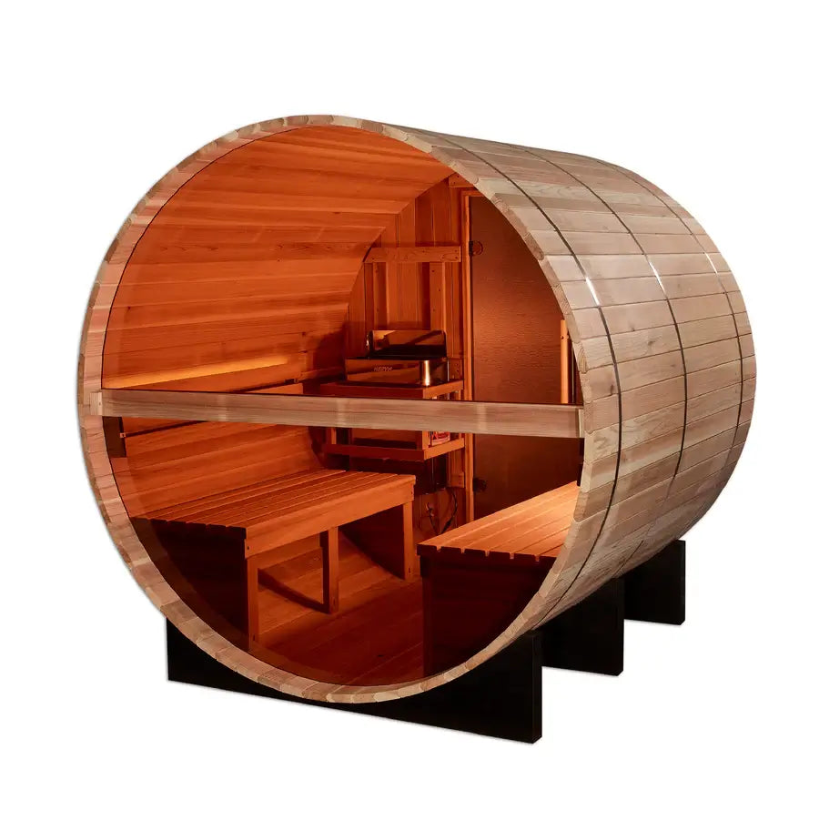 Golden Designs Zurich 4-Person Barrel Sauna