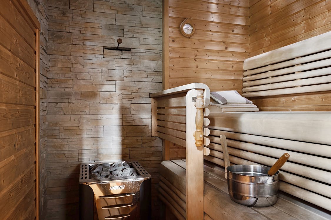 nordic designed sauna room