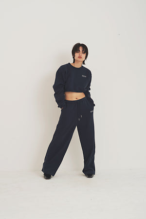 KEYES Embroidery Sweat Pants Gray