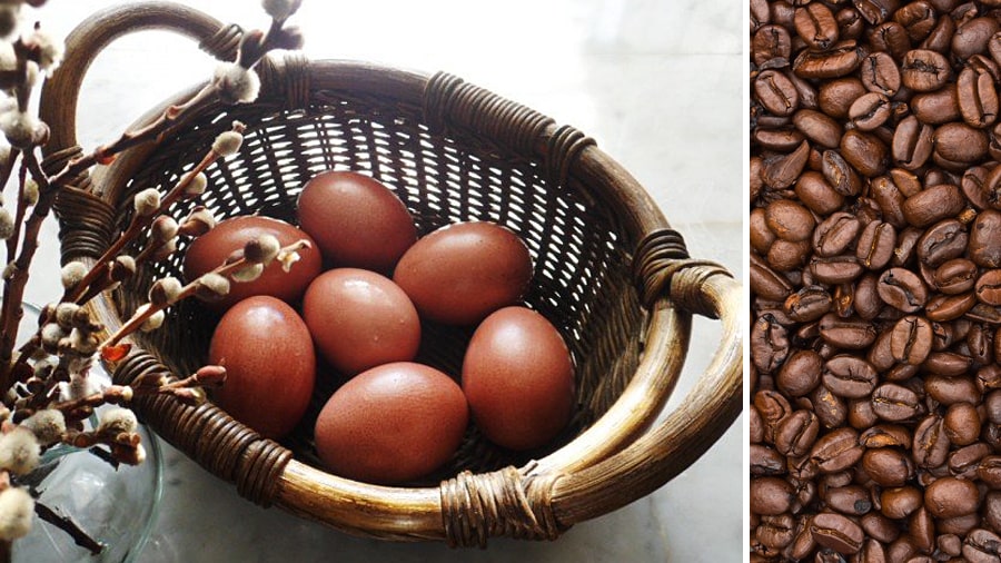 Read this blog how to dye eggs in natural ways.
