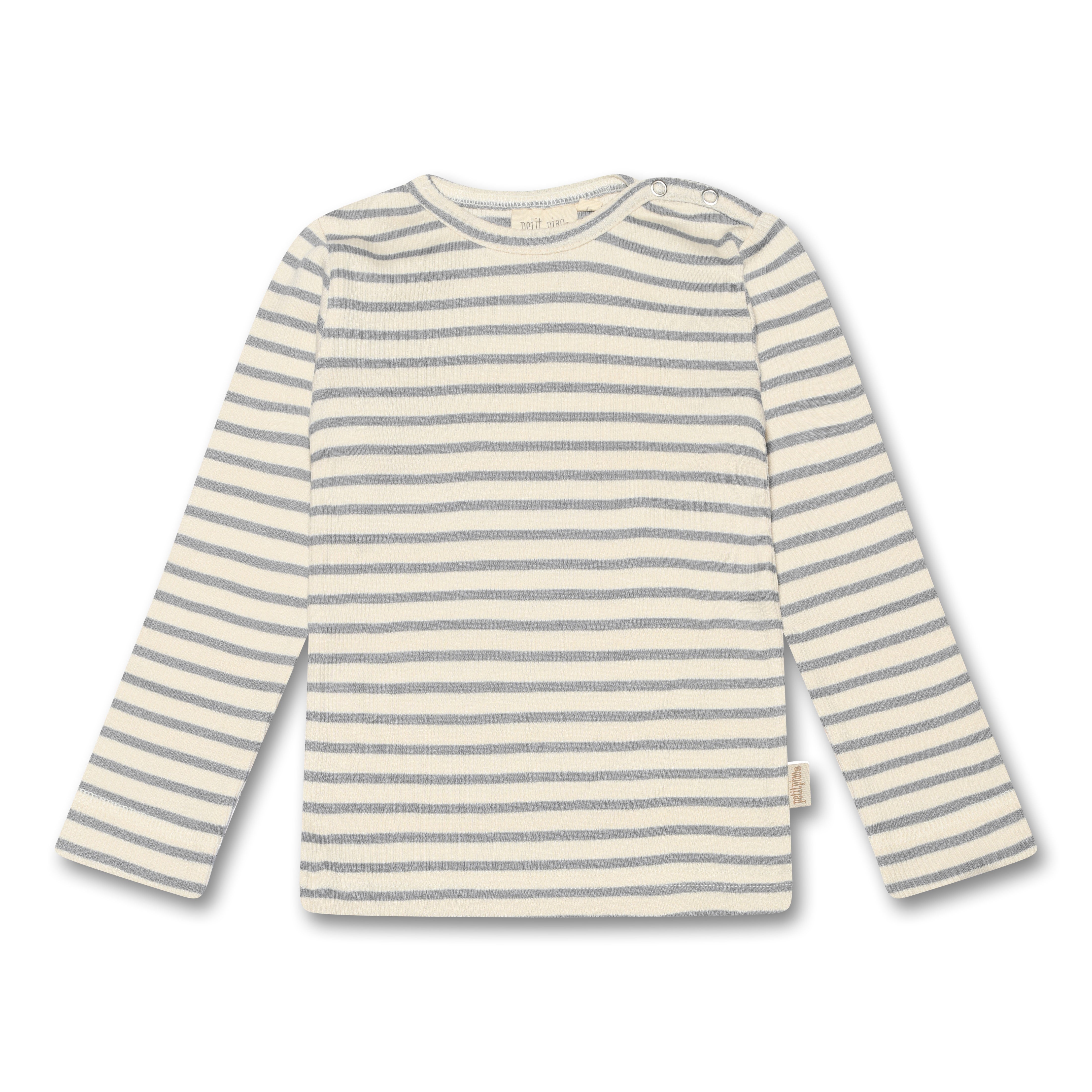 Billede af Petit Piao Bluse Modal Stribet LS - Petit Piao - Bluser - GladeRollinger.dk