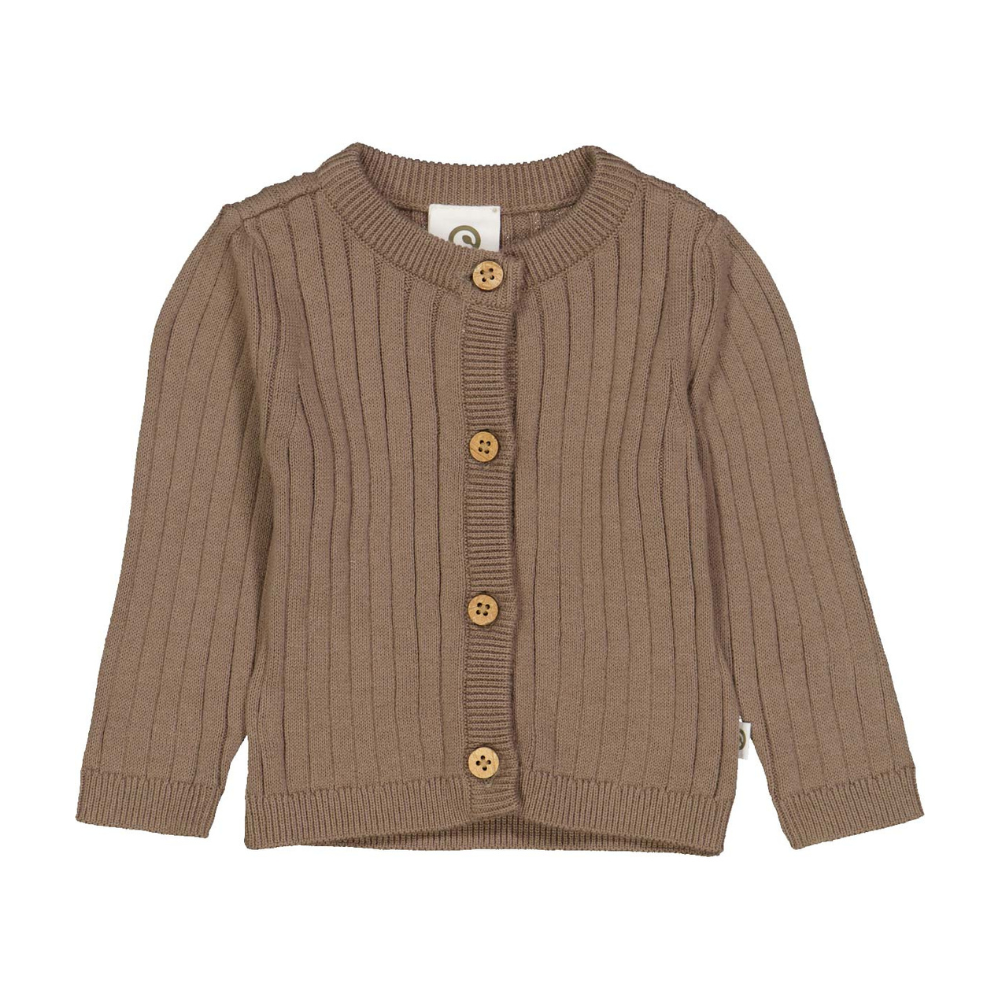 Billede af Müsli Strik Rib Cardigan Baby - Müsli - Cardigan - GladeRollinger.dk