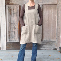 linen pinafore apron - Kelly & Co.