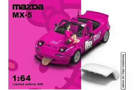 1/64 CoolCar Mazda MX-5 Roadster HelloKitty CC646914【MGM】 Dark Pink - House of Cars Virginia