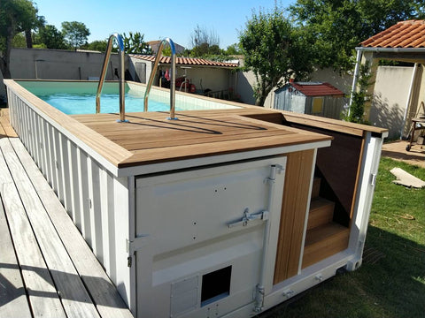 Piscine container hors sol