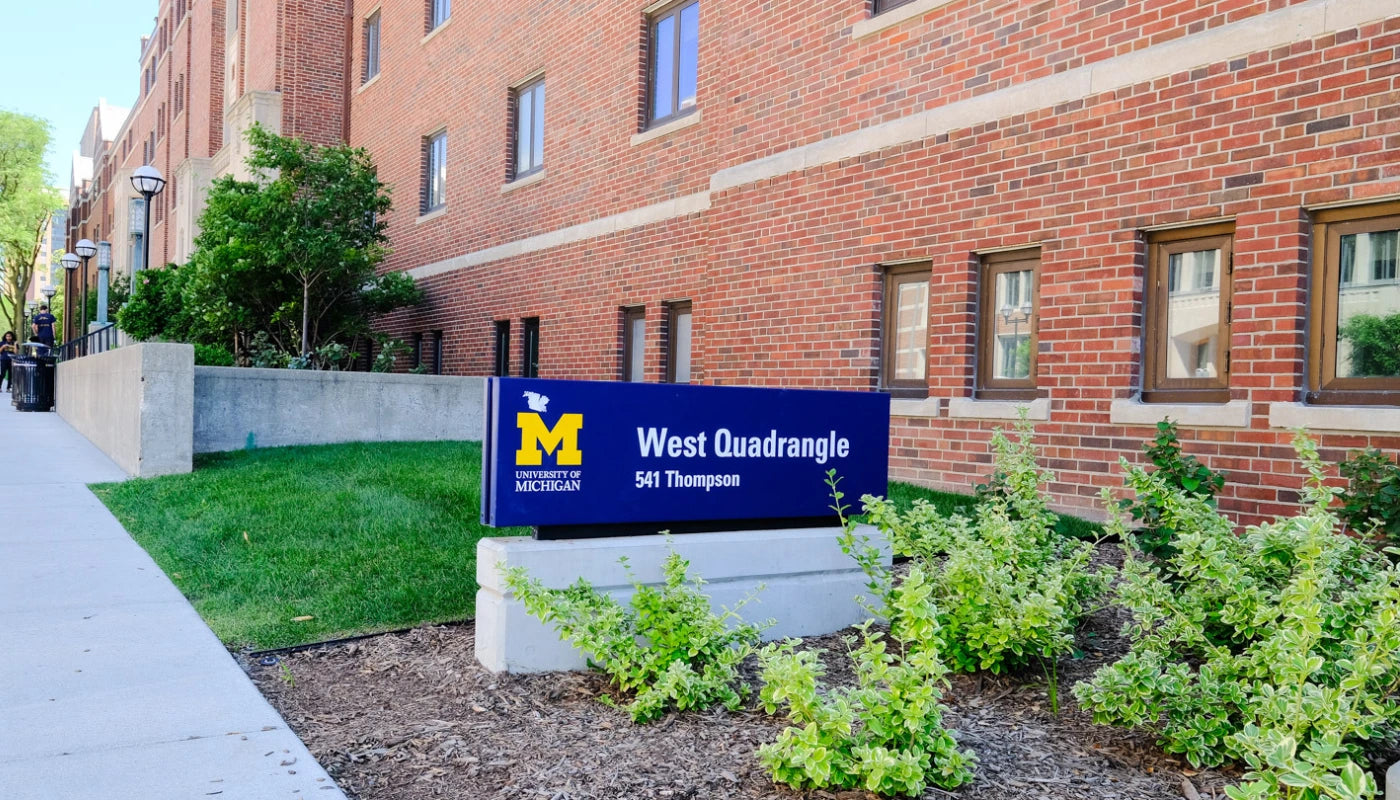 Happy Tassel | U-M West Quadrangle housing for bachelor and master students.