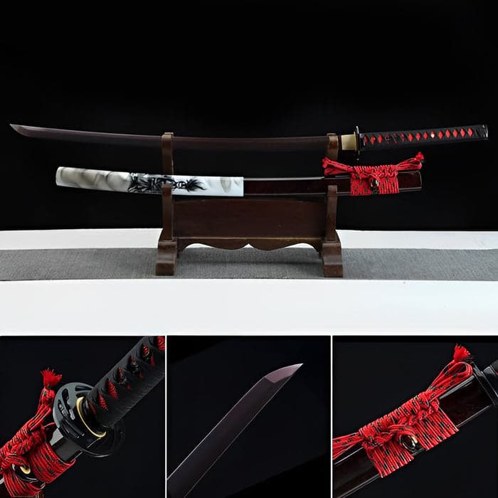 Hand Forged Japanese Samurai Katana Ichiro Sugimoto Damascus Steel Pur ...