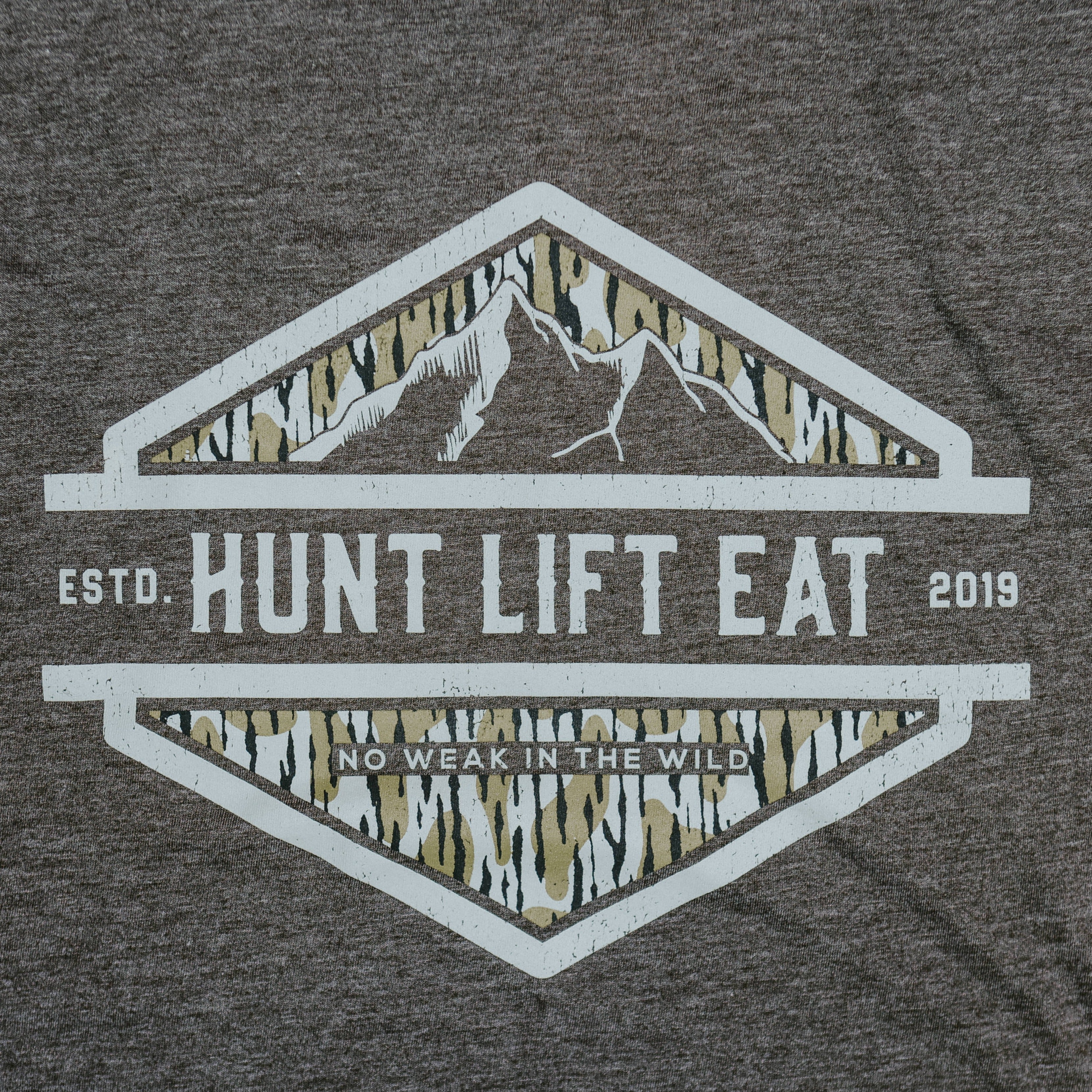 Hunt Lift Eat Barbell Club- T Extra Extra Large / Olive