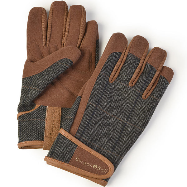 Men's Gardening Gloves Tweed - The Potting Shed Garden Tools