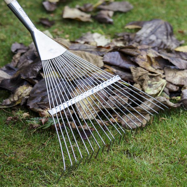 Stainless Steel - Flexi Tined Lawn Rake