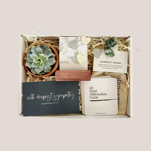 Grief Gift Box Sympathy Care Package Grief Affirmation Cards