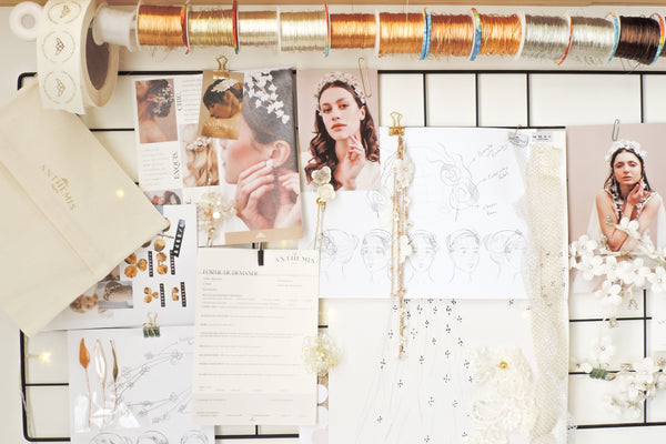 anthemis wedding jewellery and accessories inspiration board