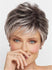 Salt and Pepper Short Choppy Layered Synthetic Capless Wigs