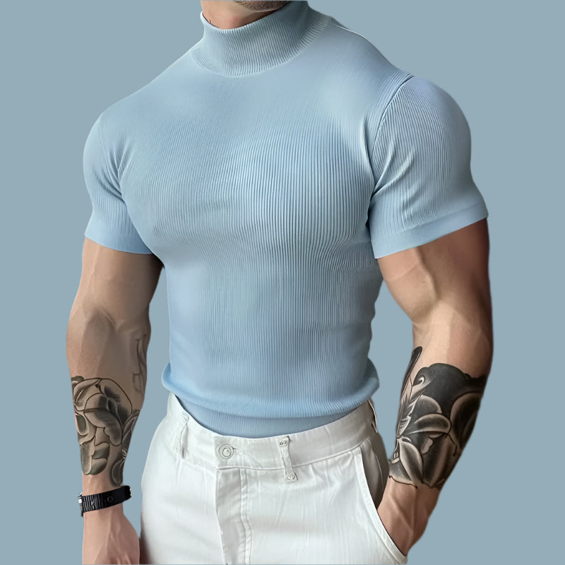Men's Solid Short Sleeve Active T-Shirt – Modern Fit for Casual and Sportswear - myovv.com