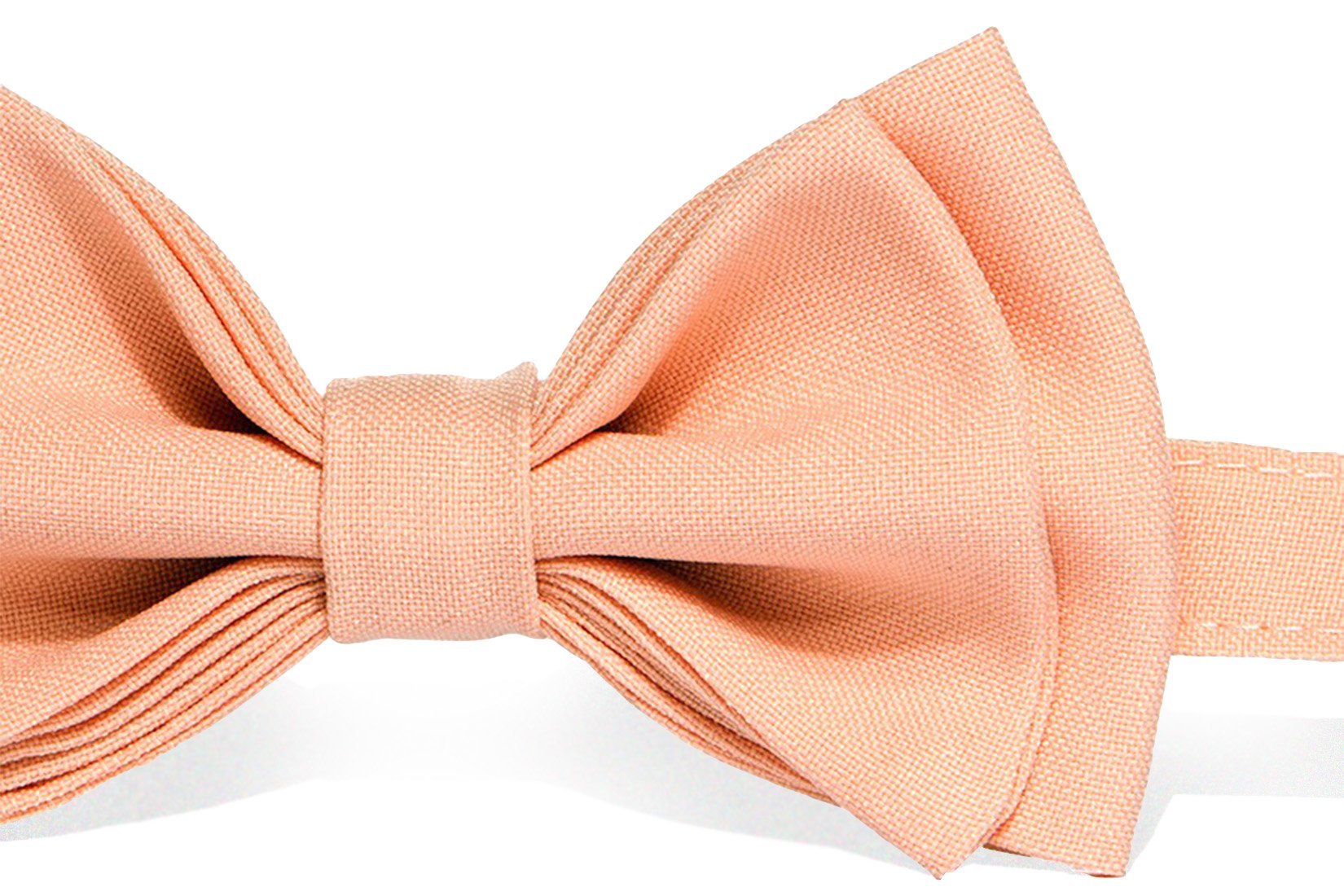 navy and peach bow tie