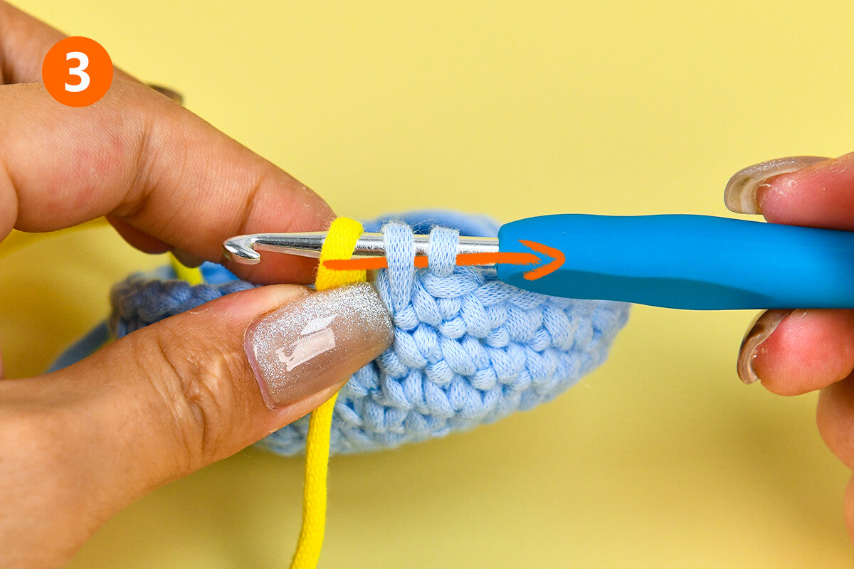 How to change colors in crochet