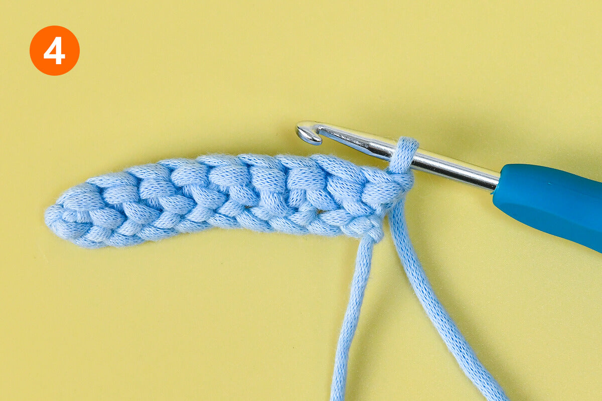 How to crochet in rows