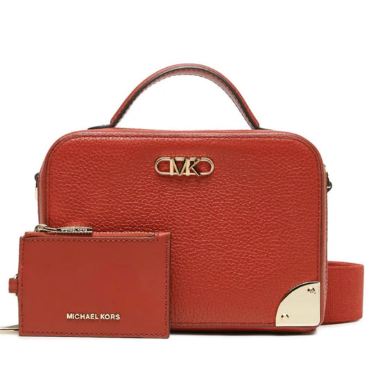 Michael+Kors+Pebbled+Leather+Double+Pouch+Crossbody+Clutch+Soft+