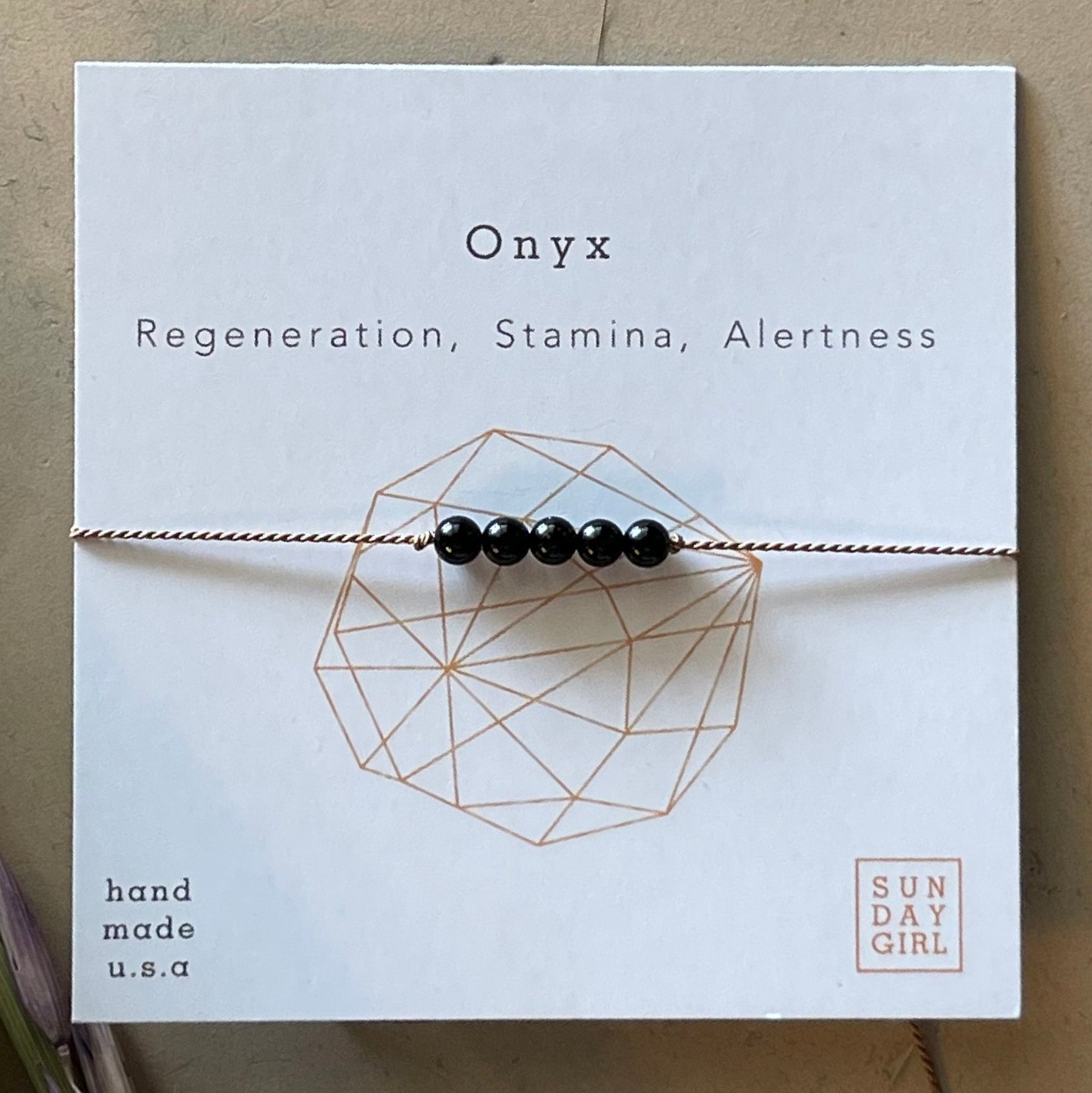 Crystal Intention Bracelet - Onyx