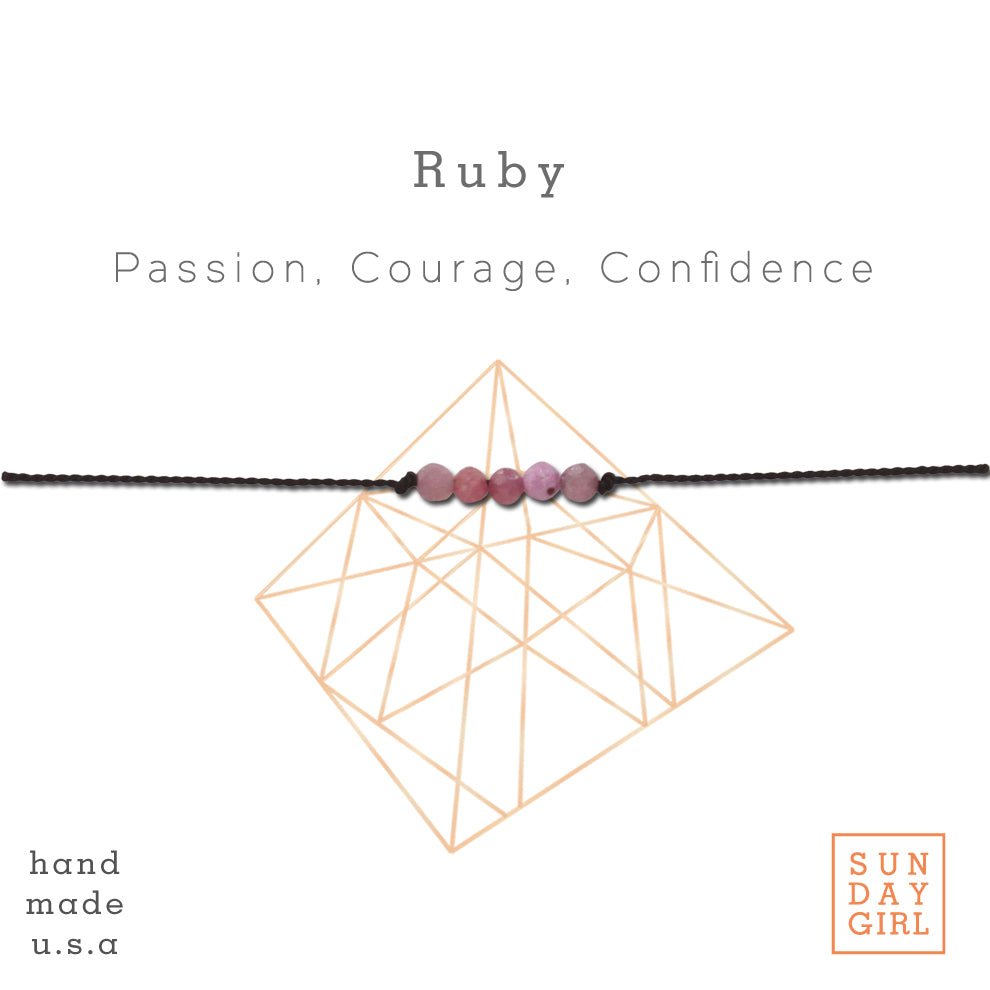 Crystal Intention Bracelet - Ruby