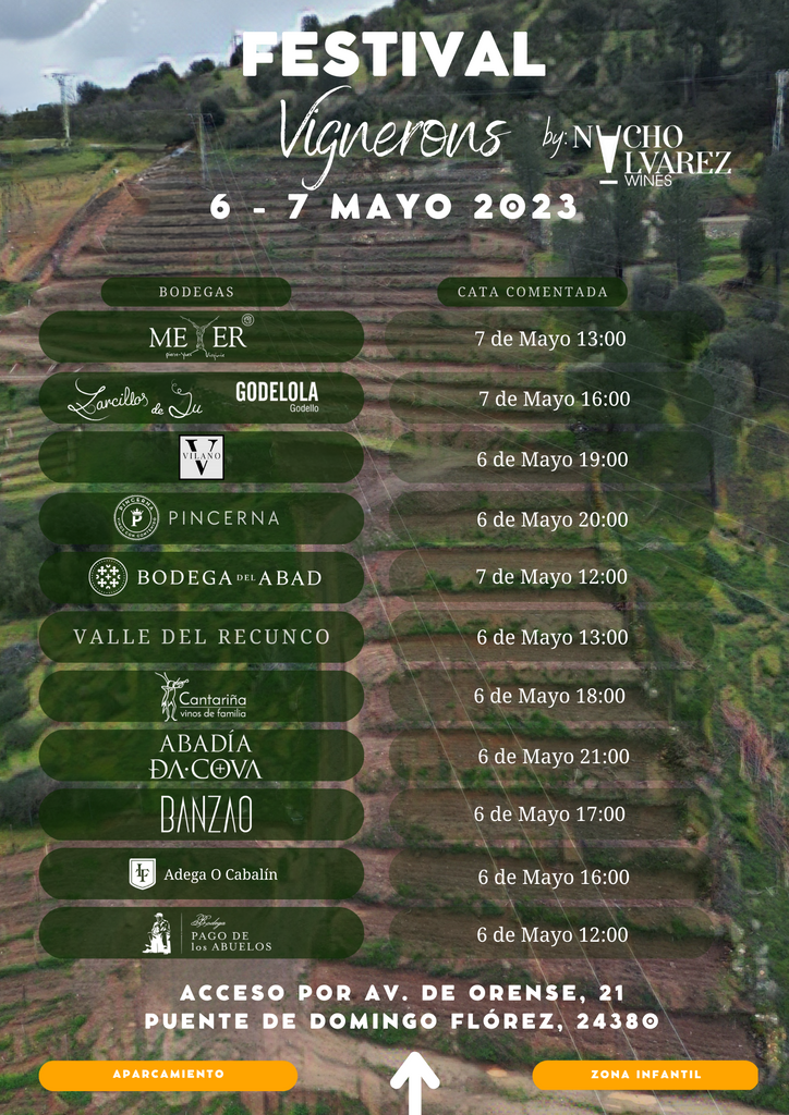 Mapa y horarios festival vignerons