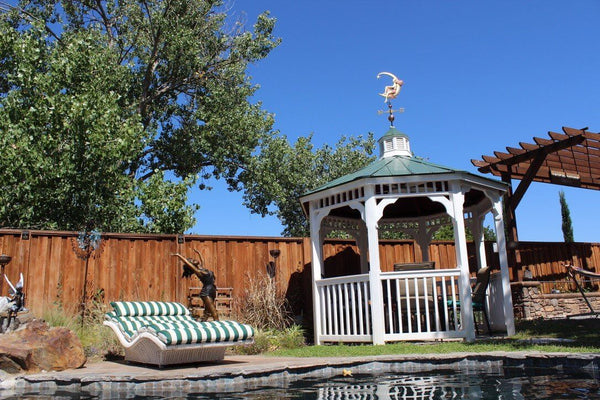 Whimsical Fairy and Moon Weathervane